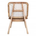 Πολυθρόνα Viborg Pakoworld Φυσικό Teak Ξύλο-Φυσικό Rattan 60X75X87Εκ
