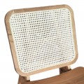Πολυθρόνα Viborg Pakoworld Φυσικό Teak Ξύλο-Φυσικό Rattan 60X75X87Εκ