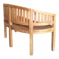 Καναπές Διθέσιος Coren Pakoworld Φυσικό Teak Ξύλο 130X61X87Εκ