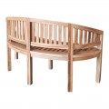 Καναπές Τριθέσιος Coren Pakoworld Φυσικό Teak Ξύλο 150X61X87Εκ