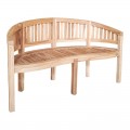 Καναπές Τριθέσιος Coren Pakoworld Φυσικό Teak Ξύλο 150X61X87Εκ