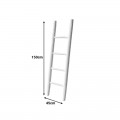 Σκάλα Morjeve Pakoworld Teak Ξύλο Σε White Wash Απόχρωση 45X6X150Εκ