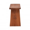 Σκαμπό Shogun Pakoworld Teak Ξύλο Σε Φυσική Απόχρωση 46X28X46Εκ