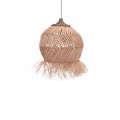 Φωτιστικό Οροφής Koronse Inart Sisal Σε Φυσικό Χρώμα Φ55X68Εκ
