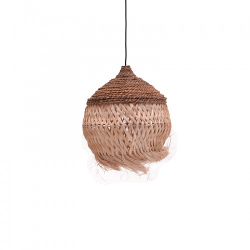 Φωτιστικό Οροφής Fiorine Inart Abaca Σε Φυσικό Χρώμα Φ35X45Εκ