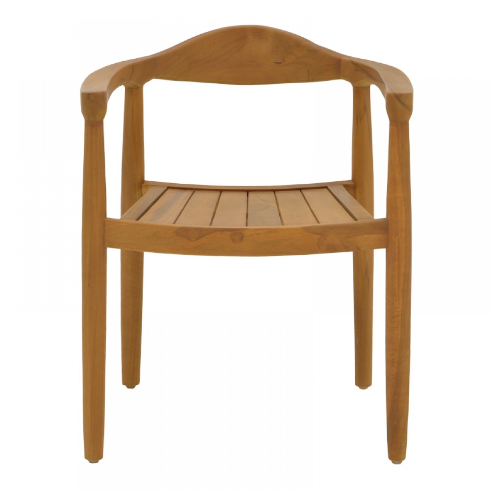 Πολυθρόνα Ganny Pakoworld Teak Ξύλο Σε Φυσική Απόχρωση 59X56X71Εκ
