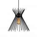 Φωτιστικό Οροφής Candle I Pakoworld E27 Μέταλλο Μαύρο Φ25X30Εκ