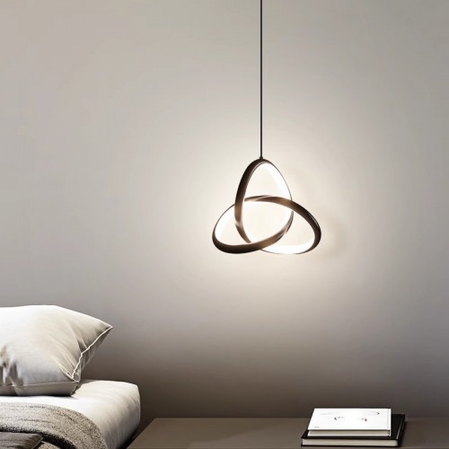 Φωτιστικό Οροφής Trinity Pakoworld Led Μέταλλο Μαύρο Φ22X100Εκ