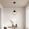 Φωτιστικό Οροφής Ganden Pakoworld Led Μαύρο Μεταλλικό Φ26,5X20Εκ