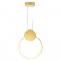 Φωτιστικό Οροφής Ganden Pakoworld Led Χρυσό Μεταλλικό Φ26,5X20Εκ