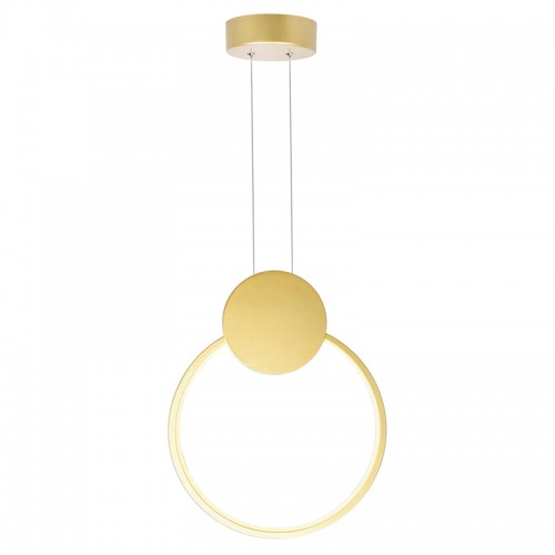 Φωτιστικό Οροφής Ganden Pakoworld Led Χρυσό Μεταλλικό Φ26,5X20Εκ