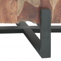 Τραπέζι Σαλονιού Borth Inart Teak Ξύλο Σε Φυσική Απόχρωση 135X90X40Εκ