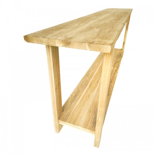 Κονσόλα Decoza Pakoworld Teak Ξύλο Σε Φυσική Απόχρωση 200X40X80Εκ