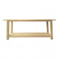 Κονσόλα Decoza Pakoworld Teak Ξύλο Σε Φυσική Απόχρωση 200X40X80Εκ