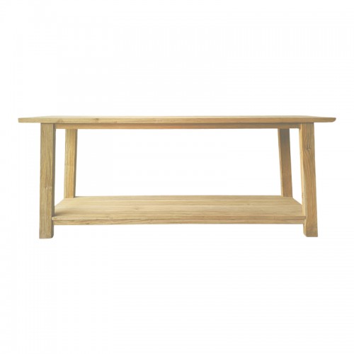 Κονσόλα Decoza Pakoworld Teak Ξύλο Σε Φυσική Απόχρωση 200X40X80Εκ