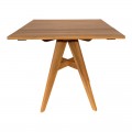 Τραπέζι Cadrada Pakoworld Teak Ξύλο Σε Φυσική Απόχρωση 80X80X76Εκ