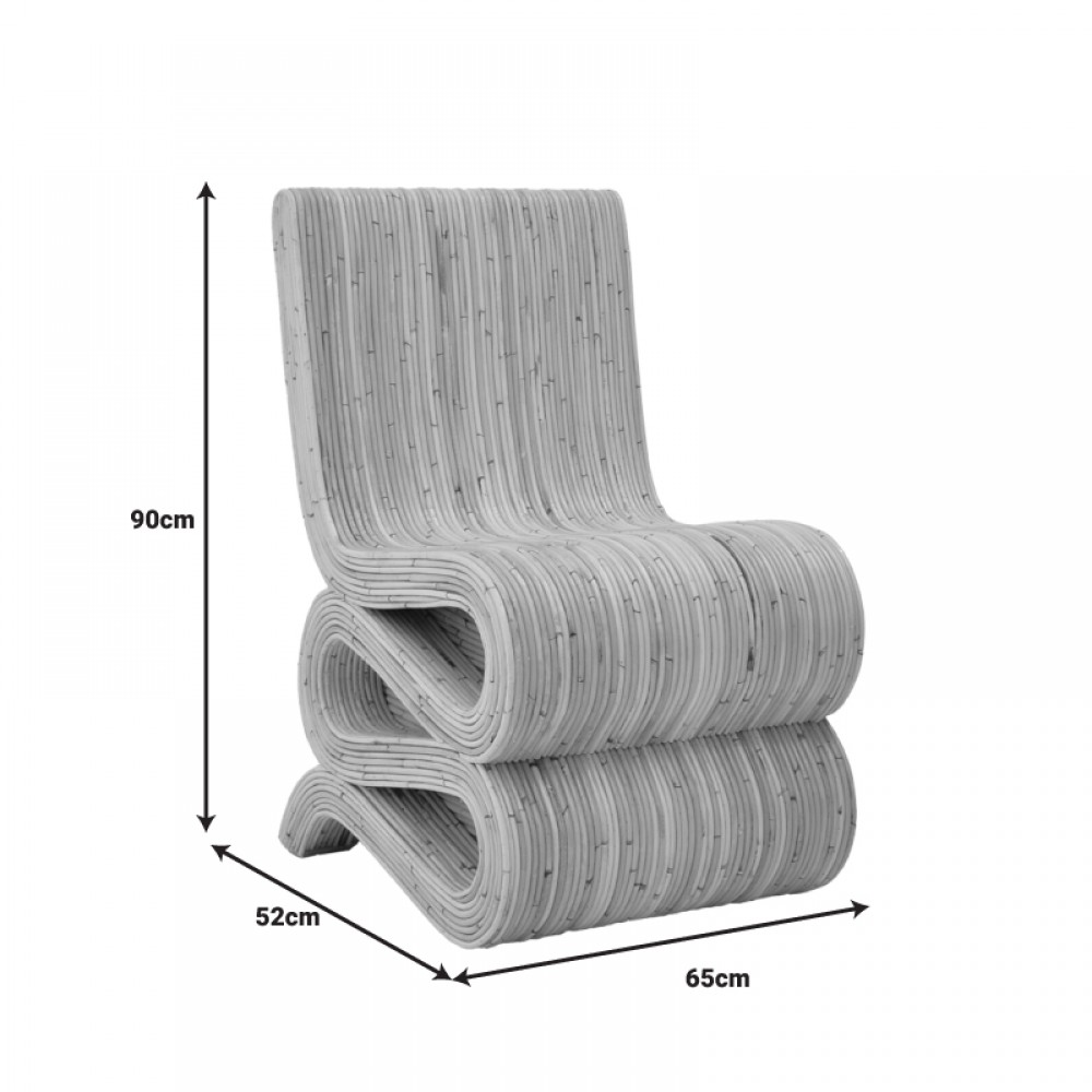 Πολυθρόνα Favorsy Pakoworld Rattan Σε Φυσική Απόχρωση 52X65X90Εκ