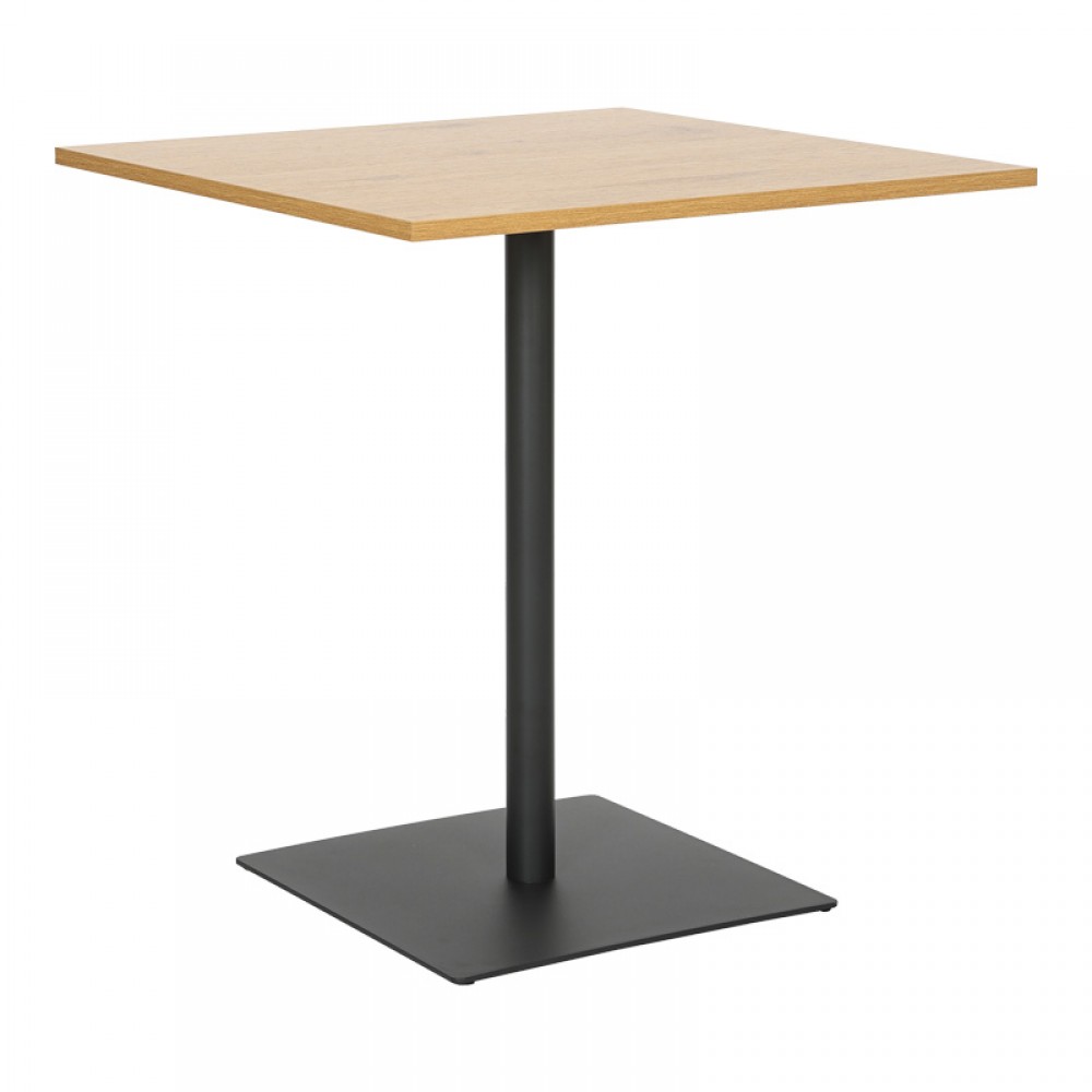 Τραπέζι Nerobian Pakoworld Mdf Σε Sonoma Απόχρωση 70X70X75Εκ