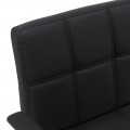 Καρέκλα Γραφείου Buleco Pakoworld Pu Σε Μαύρη Απόχρωση 56X46X74-86Εκ