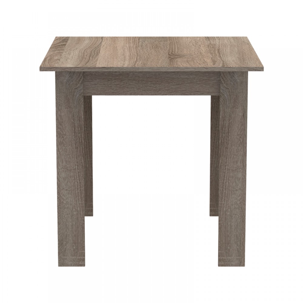 Τραπέζι Manka I Pakoworld Σε Sonoma Truffle Απόχρωση 80X80X77Εκ