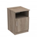 Κομοδίνο Galdi Pakoworld Σε Sonoma Truffle Απόχρωση 40X45X60Εκ