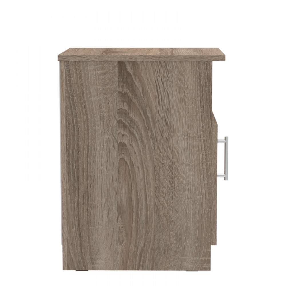 Κομοδίνο Galdi Pakoworld Σε Sonoma Truffle Απόχρωση 40X45X60Εκ