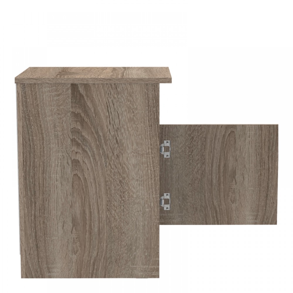 Κομοδίνο Galdi Pakoworld Σε Sonoma Truffle Απόχρωση 40X45X60Εκ
