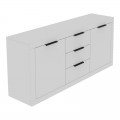 Μπουφές Doha Pakoworld Σε Λευκή Απόχρωση 180X45X80.5Εκ