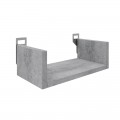 Ραφιέρα Τοίχου Derva Pakoworld Σε Cement Γκρι Απόχρωση 30X15X10Cm