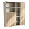 Βιβλιοθήκη Γραφείου Stark Pakoworld Σε Oak-Μπεζ Απόχρωση 160X40X200Εκ