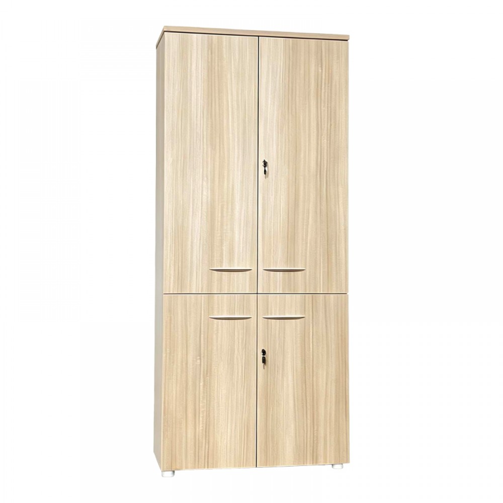 Ντουλάπα Γραφείου Stark Pakoworld Σε Oak-Μπεζ 80X40X200Εκ