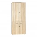 Ντουλάπα Γραφείου Stark Pakoworld Σε Oak-Μπεζ 80X40X200Εκ