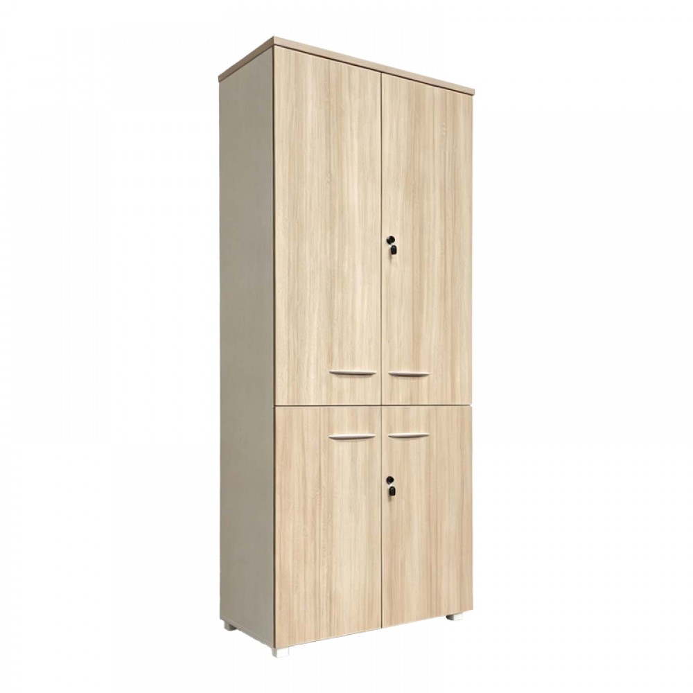 Ντουλάπα Γραφείου Stark Pakoworld Σε Oak-Μπεζ 80X40X200Εκ