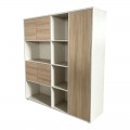 Βιβλιοθήκη Γραφείου Stark Pakoworld Μπεζ Oak 160X40X200Εκ
