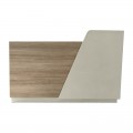 Γραφείο Reception Stark Pakoworld Σε Oak-Μπεζ Απόχρωση 160X60X105Εκ