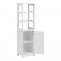 Ντουλάπι-Στήλη Larben Pakoworld Mdf Λευκό 40X33X150Εκ