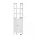 Ντουλάπι-Στήλη Larben Pakoworld Mdf Λευκό 40X33X150Εκ