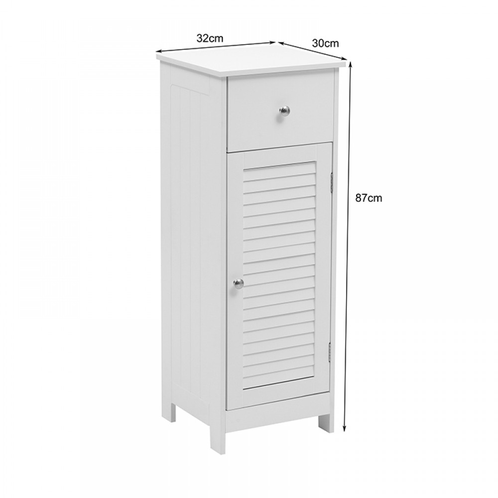 Ντουλάπι-Στήλη Chesy Pakoworld Mdf Λευκό 32X30X87Εκ