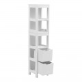 Ντουλάπι-Στήλη Kelby Pakoworld Mdf Λευκό 30X30X144Εκ