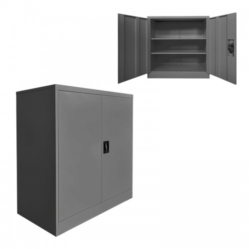 Μεταλλικό Ντουλάπι Armon Pakoworld Ανθρακί 90X45X90Εκ