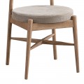 Καρέκλα Raudi Pakoworld Rubberwood Σε Φυσική-Μπεζ Απόχρωση 45.5X45.5X81Εκ