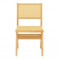 Καρέκλα Winslow Pakoworld Rubberwood-Rattan Σε Φυσική Απόχρωση 46X58X80Εκ