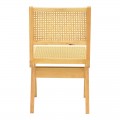 Καρέκλα Winslow Pakoworld Rubberwood-Rattan Σε Φυσική Απόχρωση 46X58X80Εκ