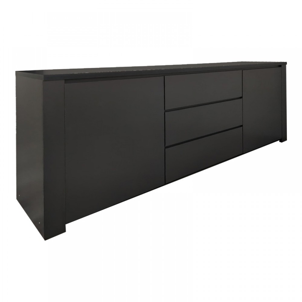 Μπουφές Kalya Pakoworld Σε Ανθρακί Απόχρωση 220X49X89.5Εκ