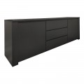 Μπουφές Kalya Pakoworld Σε Ανθρακί Απόχρωση 220X49X89.5Εκ