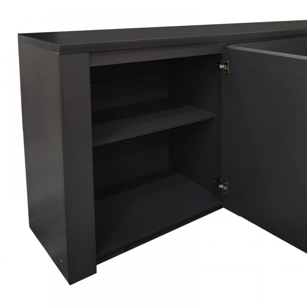 Μπουφές Kalya Pakoworld Σε Ανθρακί Απόχρωση 220X49X89.5Εκ