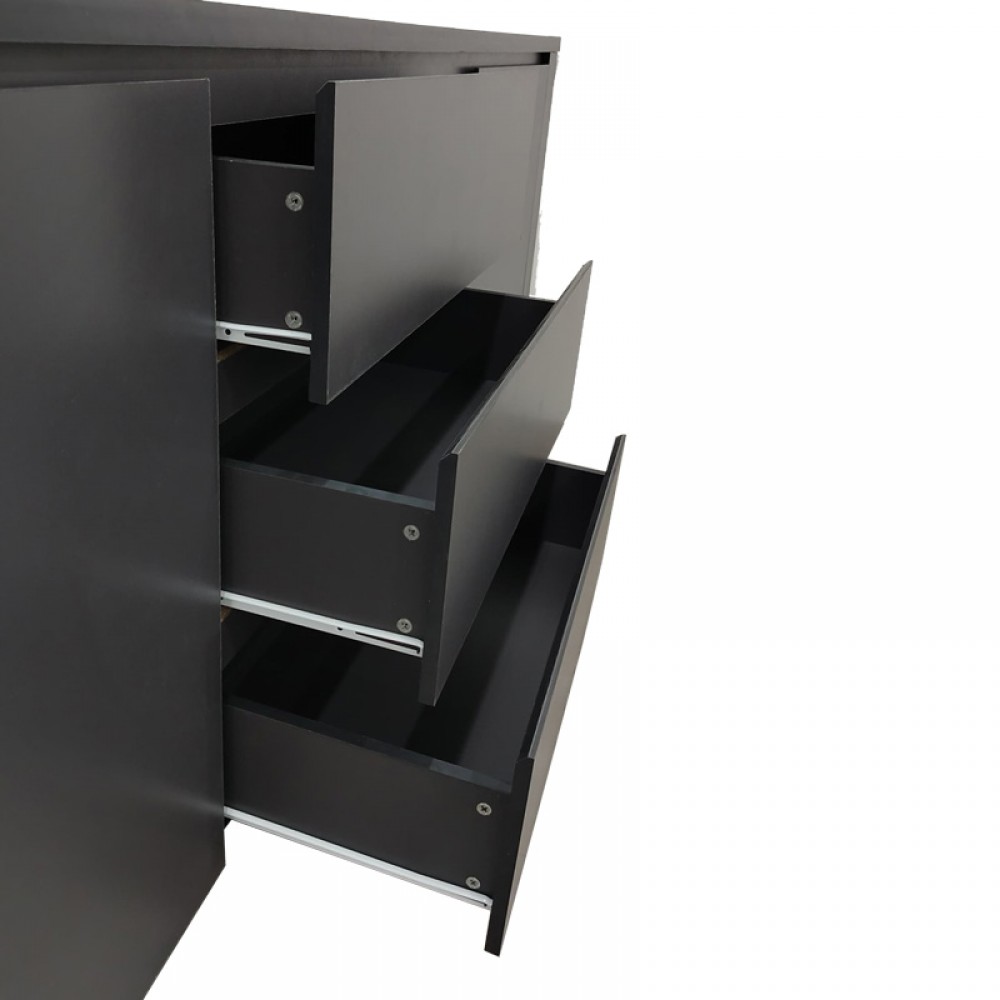 Μπουφές Kalya Pakoworld Σε Ανθρακί Απόχρωση 220X49X89.5Εκ