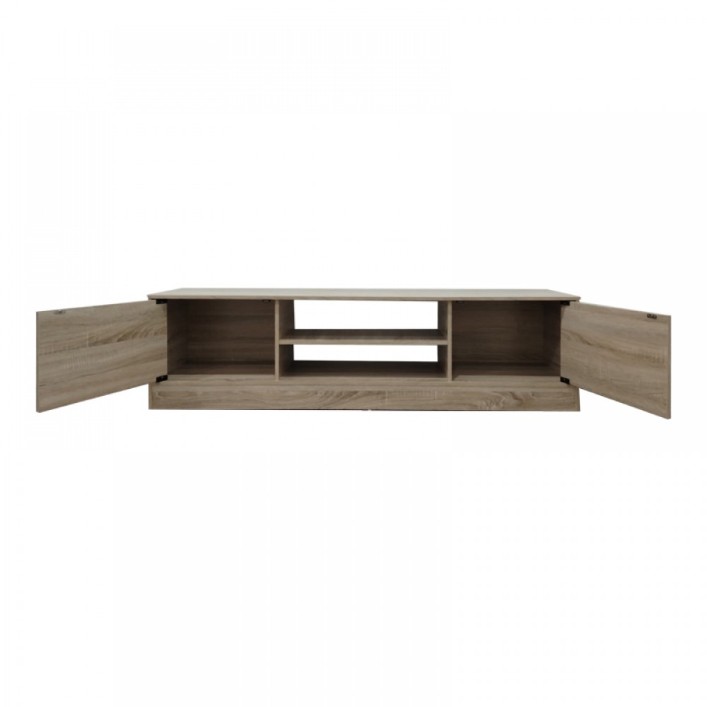 Έπιπλο Τηλεόρασης Sasa Pakoworld Σε Sonoma Απόχρωση 150X35X41.5Εκ