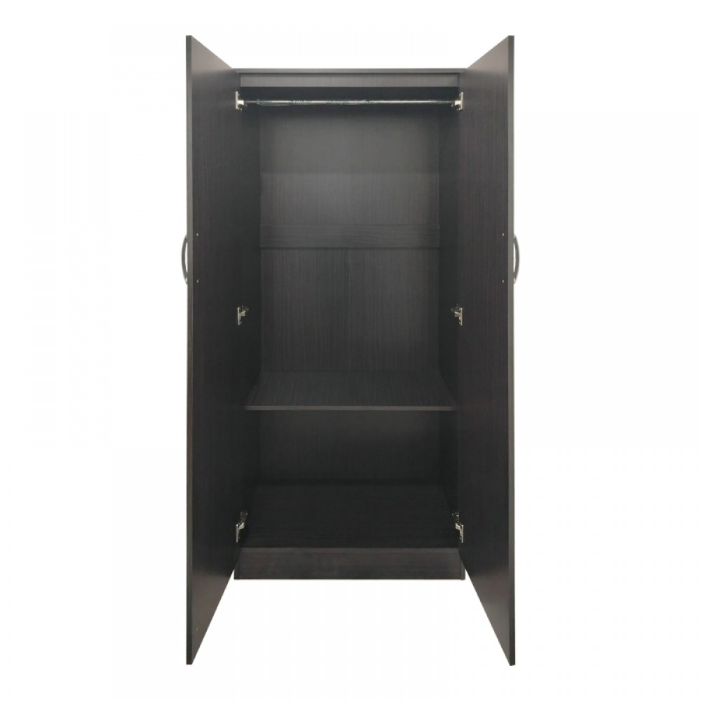 Ντουλάπα Δίφυλλη Athos Pakoworld Σε Wenge Απόχρωση 80X42X180Εκ