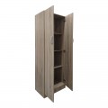 Ντουλάπα Δίφυλλη Athos Pakoworld Σε Sonoma Απόχρωση 60X42X180Εκ